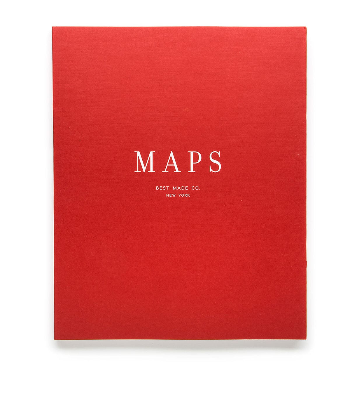 A red square cover with the text MAPS and BEST MADE CO. NEW YORK printed at the center in white.