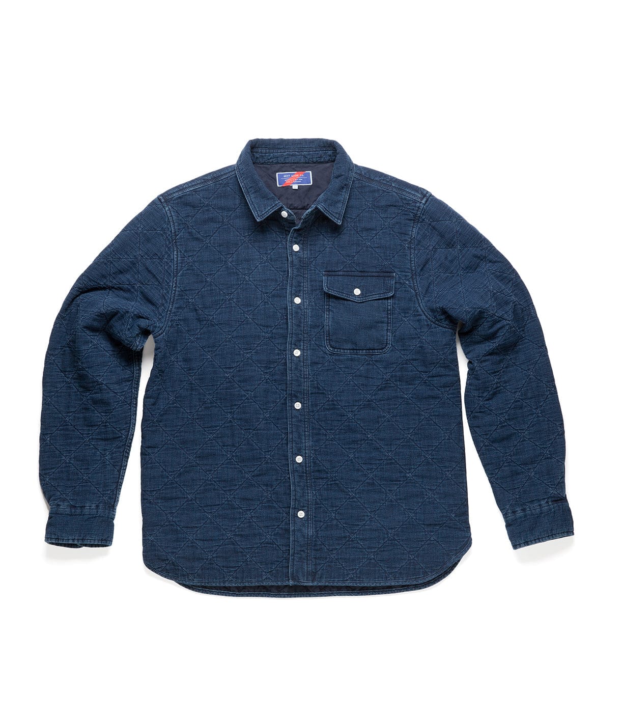 Quilted Indigo Overshirt Tops Best Made Company Archive