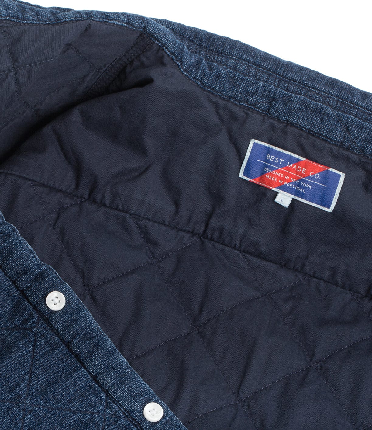 Quilted Indigo Overshirt Tops Best Made Company Archive